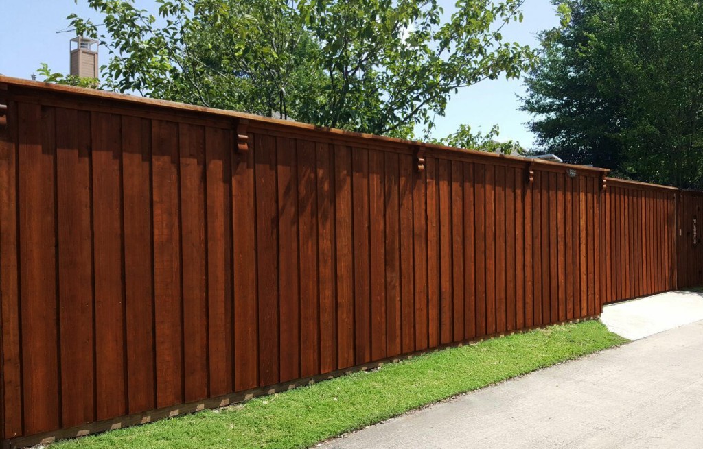 cedar wood privacy fence corbels cap trim 8 ft