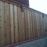 Privacy Fence with Arched Trim