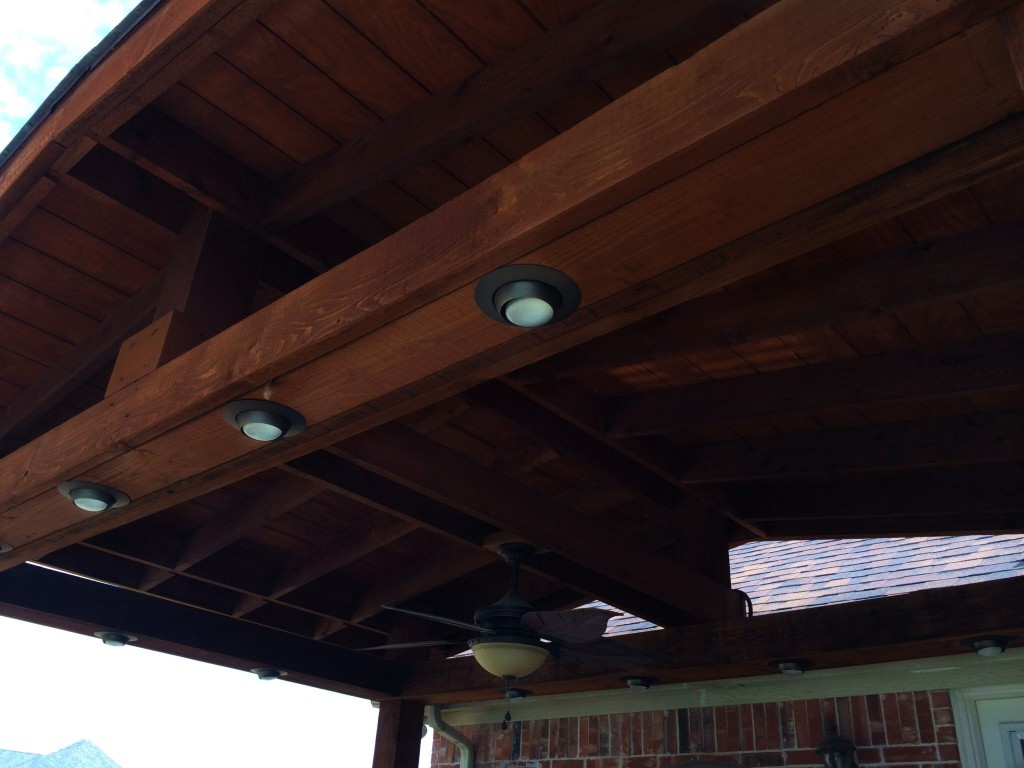 Shingled Patio Cover, View From Underneath