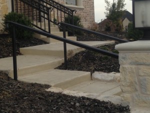iron handrail installation