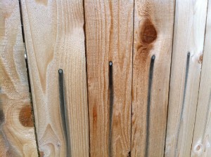 Image result for nail stains in cedar